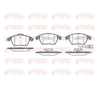 Brake pads Front Axle 1030.01 REMSA for VW SKODA AUDI SEAT