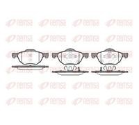 Brake pads Front Axle 1068.02 REMSA for HONDA ACCORD VII ACCORD VII Tourer