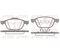 REMSA FRONT DISC BRAKE BRAKE PAD SET 108230 FOR FORD