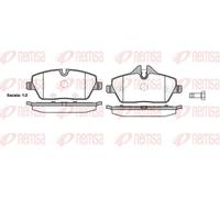 Brake pads Front Axle 1131.10 REMSA for MINI BMW