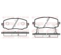 Brake pads Front Axle 1133.12 REMSA for HYUNDAI i10 I i20 I i10 II