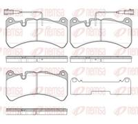 REMSA 1192.24 Brake pad set