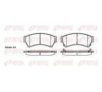 Brake pads Front Axle 1196.02 REMSA for MAZDA 6 Hatchback 6 Estate 6 Saloon