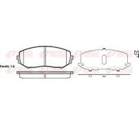 REMSA 1225.02 Brake pad set
