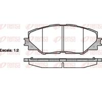 REMSA 1234.00 Brake pad set