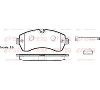 REMSA 1243.00 Brake pad set