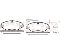 Brake pads Front Axle 1245.02 REMSA for NISSAN CABSTAR NT400 CABSTAR