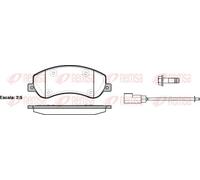 Brake pads Front Axle 1250.02 REMSA for FORD TRANSIT Bus TRANSIT Van