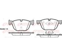 Brake pads Front Axle 1297.00 REMSA for BMW VW