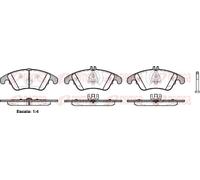 REMSA 1304.00 Brake pad set