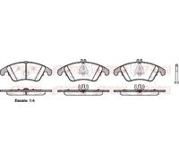 Brake pads Front Axle 1304.00 REMSA for MERCEDES-BENZ CLS SLK C-CLASS E-CLASS