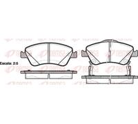 REMSA 1310.02 Brake pad set