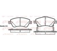 REMSA 1310.02 Brake pad set