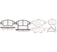 Brake pads Front Axle 1358.02 REMSA for HONDA JAZZ III INSIGHT CR-Z