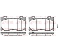 Brake pads Front Axle 1372.01 REMSA for NISSAN INFINITI