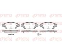 Brake pads Front Axle 1392.00 REMSA for CITROËN DS OPEL