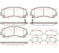 Brake pads Front Axle 1407.12 REMSA for INFINITI NISSAN