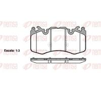 REMSA 1410.00 Brake pad set