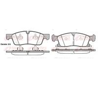 Brake pads Front Axle 1430.02 REMSA for JEEP GRAND CHEROKEE IV