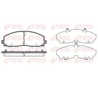 Brake pads Front Axle 1484.04 REMSA for FIAT LANCIA VW DODGE CHRYSLER