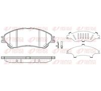 Brake pads Front Axle 1589.02 REMSA for SUZUKI SX4 S-CROSS VITARA