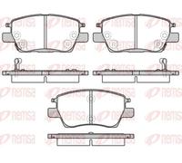 Brake pads Front Axle 1630.12 REMSA
