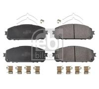 febi bilstein 170624 Brake Pad Set with fastening material, 1 unit