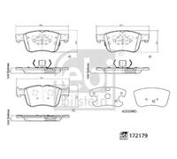 FEBI BILSTEIN 172179 Brake pad set