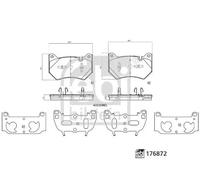 FEBI BILSTEIN 176872 Brake pad set