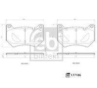 FEBI BILSTEIN 177186 Brake pad set