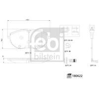 FEBI BILSTEIN 180622 Brake pad set