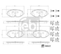 FEBI BILSTEIN 180631 Brake pad set