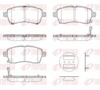 Brake pads Front Axle 1833.02 REMSA for SUZUKI IGNIS III