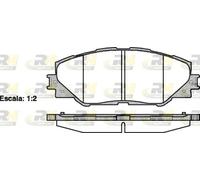 Brake pads Front Axle 21234.00 ROADHOUSE for TOYOTA RAV 4 III PRIUS PLUS AURIS