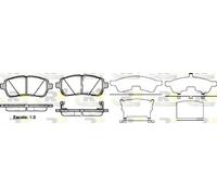Brake pads Front Axle 21281.02 ROADHOUSE for SUZUKI FORD DAIHATSU MAZDA
