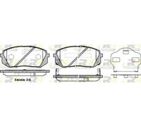 Brake pads Front Axle 21302.02 ROADHOUSE for KIA HYUNDAI