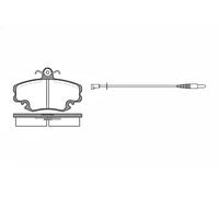 Brake pads Front Axle 2141.32 ROADHOUSE for RENAULT PEUGEOT