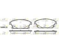 Brake pads Front Axle 21431.02 ROADHOUSE for OPEL CHEVROLET VAUXHALL CADILLAC