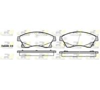 Brake pads Front Axle 21431.12 ROADHOUSE for OPEL CHEVROLET