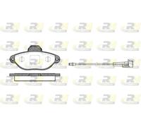 Brake pads Front Axle 2414.01 ROADHOUSE for FIAT CHEVROLET FORD