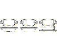 Brake pads Front Axle 2858.31 ROADHOUSE for OPEL FIAT