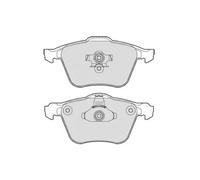 New Brake Pad Set, disc brake for VOLVO:S60 I,S80 I,V70 II,XC90 I,V70 Mk II