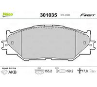 VALEO 301035 Brake pad set