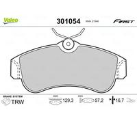 VALEO 301054 Brake Pad Set, disc brake for NISSAN