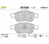 VALEO 301059 Brake pad set