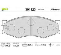 VALEO 301123 Brake pad set