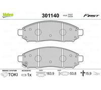 Brake pads Front Axle 301140 VALEO for NISSAN NAVARA NP300 PATHFINDER III