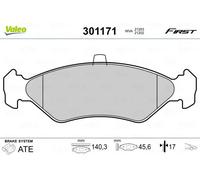 VALEO 301171 Brake pad set