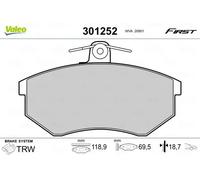 VALEO 301252 Brake pad set