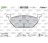 VALEO 301332 Brake pad set